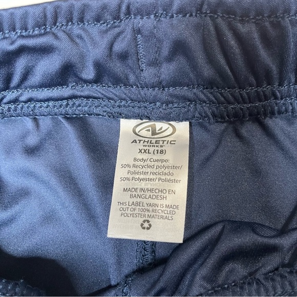 Athletic Works Boys shorts blue drawstring pull-on kids Size XXL (18) - Picture 2 of 5